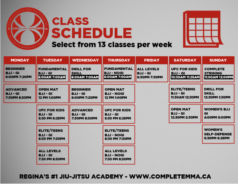 Back to the Regular Schedule – Complete Martial Arts and Fitness Inc.